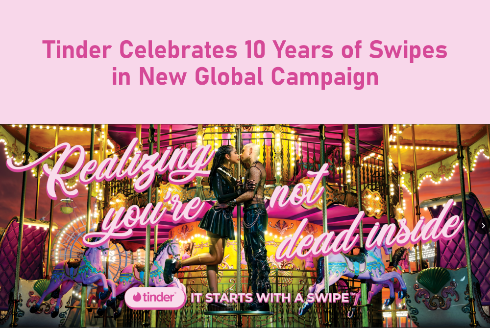Tinder Celebrates 10 Years of Swipes in New Campaign