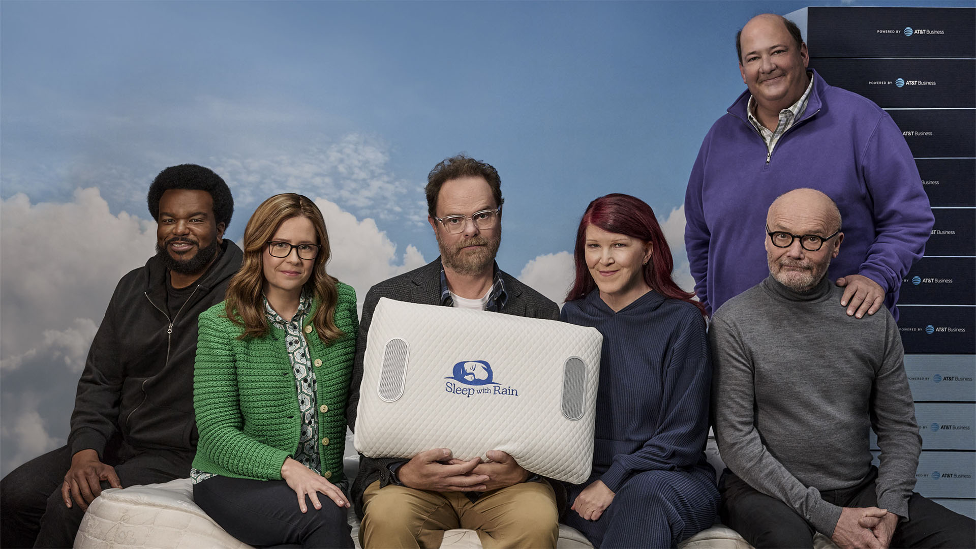 The cast of The Office reunites for an AT&T Business advertisement
